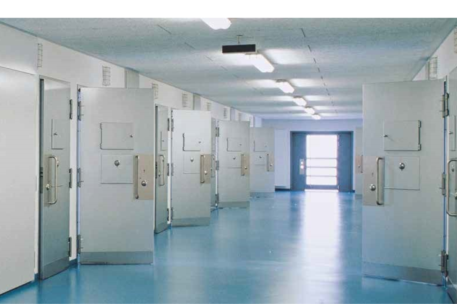 Detention center doors
