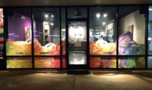 Storefront window advertising